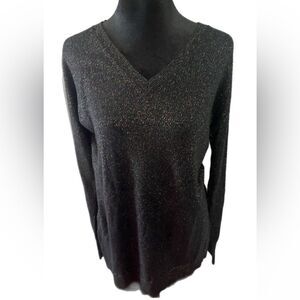 A New Day Black sparkly Sweater. Size medium.